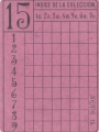 Series 15 (pink) index card