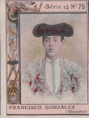 Series 14 number 75 "Francisco González (Chiquilín)"