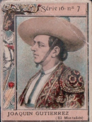 Series 16 number 7 "Joaquin Gutierrez (El Montañés)"