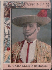 Series 16 number 32 "R. Caballero (Matacán)"