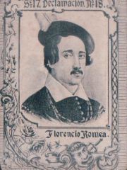 Series 17 number 18 "Florencio Romea, Declamación"