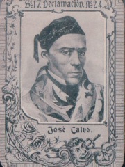 Series 17 number 24 "José Calvo, Declamación"