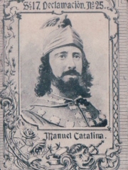 Series 17 number 25 "Manuel Catalina, Declamación"