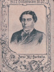 Series 17 number 32 "José Ma. Dardalla, Declamación"
