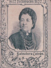 Series 17 number 37 "Salvadora Cairón, Declamación"