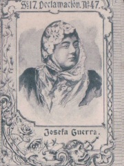 Series 17 number 47 "Josefa Guerra, Declamación"