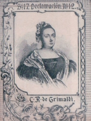Series 17 number 12 "C. R. de Grimaldi, Declamación"