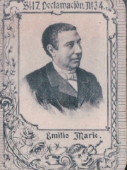 Series 17 number 34 "Emilio Mario, Declamación"