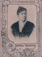 Series 17 number 45 "Balbina Valverde, Declamación"