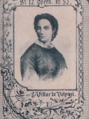 Series 17 number 53 "E. Villar de Volpini, Opera"