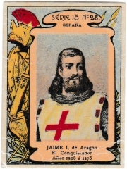 Series 18 number 25 "Jaime I de Aragón, España"