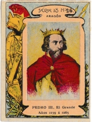 Series 18 number 26 "Pedro III, Aragón"