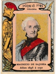 Series 18 number 61 "Mauricio de Sajonia, Polonia"