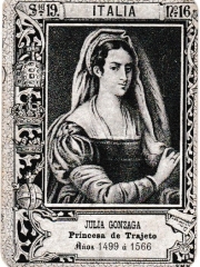 Series 19 number 16 "Julia Gonzaga, Italia"