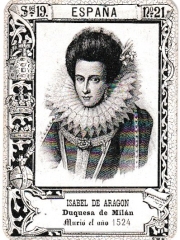 Series 19 number 21 "Isabel de Aragon, España"