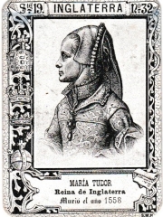 Series 19 number 32 "María Tudor, Inglaterra"