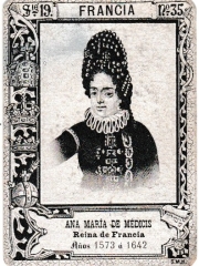 Series 19 number 35 "Ana María de Médicis, Francia"