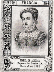 Series 19 number 41 "Isabel de Austria, Francia"
