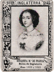 Series 19 number 45 "Enriqueta Ma. De Francia, Inglaterra"