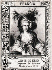 Series 19 number 67 "Luisa Ma. De Borbón, Francia"