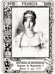 Series 19 number 69 "Hortensia de Beauharnais, Francia"