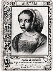 Series 19 number 15 "María de Borgoña, Austria"