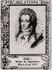 Series 19 number 44 "Isabel I, Inglaterra"