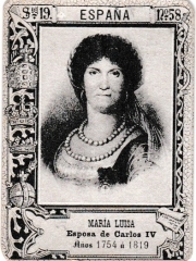 Series 19 number 58 "María Luisa, España"