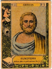 Series 22 number 5 "Eurípides, Grecia"