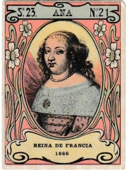 Series 23 number 21 "Ana, Reina de Francia"