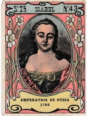 Series 23 number 43 "Isabel, Emperatriz de Rusia"
