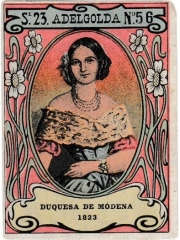 Series 23 number 56 "Adelgolda, Princesa de Módena"