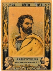 Series 24 number 11 "Aristóteles, Grecia"