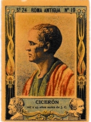 Series 24 number 19 "Cicerón, Roma Antigua"