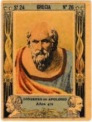 Series 24 number 26 "Diógenes de Apolonio, Grecia"
