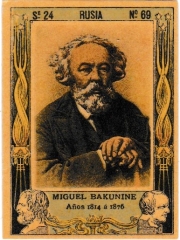 Series 24 number 69 "Miguek Bakunine, Rusia"