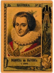 Series 25 number 32 "Duquesa de Baviera, Baviera"