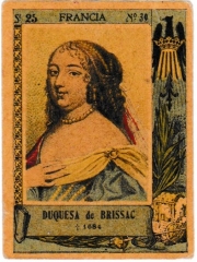 Series 25 number 39 "Duquesa de Brissac, Francia"