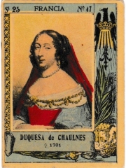 Series 25 number 47 "Duquesa de Chaulnes, Francia"
