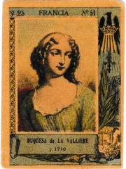 Series 25 number 51 "Duquesa de la Valliere, Francia"