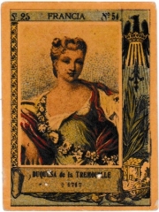 Series 25 number 54 "Duquesa de la Tremouille, Francia"