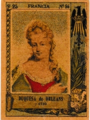 Series 25 number 56 "Duquesa de Orleans, Francia"