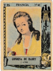 Series 25 number 68 "Condesa du Barry, Francia"