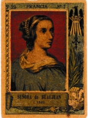 Series 25 number 7 "Señora de Beaujean Francia"