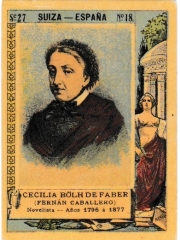 Series 27 number 18 "Cecilia Bölh de Faber, Suiza-España"