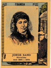 Series 27 number 22 "Jorge Sand, Francia"