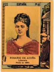 Series 27 number 41 "Rosario de Acuña, España"
