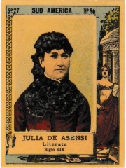 Series 27 number 56 "Julia de Asensi, Sud America"