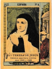 Series 27 number 6 "Sta. Teresa de Jesús, España"