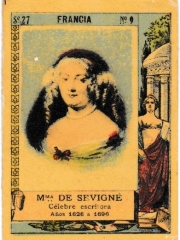 Series 27 number 9 "Mma. de Sevigné, Francia"